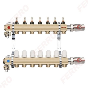 Напольный распределитель FERRO 8-контурный RZP08