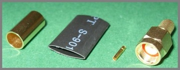 Wtyk RSMA RP-SMA SMA RP zaciskane na RG58 (0960)