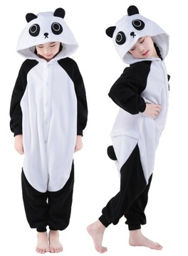 PANDA Piżama Jednoczęściowa Dla Dzieci Dziecięca Kigurumi Onesie 128