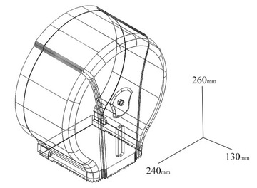 Zestaw dozownik RĘCZNIKI ZZ + PAPIER + MYDŁO 0,5L