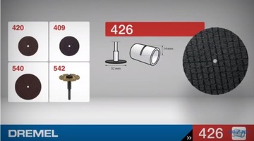 5 шт. УСИЛЕННЫЙ РЕЖУЩИЙ ДИСК 32 ММ (426) DREMEL