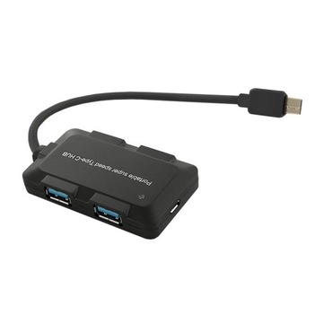 Адаптер-концентратор Qoltec USB-C 3.1 Разветвитель 5 в 1 4x USB 3.0 micro USB