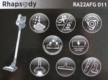 Пылесос Hoover Rhapsody RA22AFG 011 НА АККУМУЛЯТОРЕ