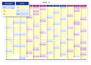ПЛАНЕР настенный, календарь В1 100 х 70 см