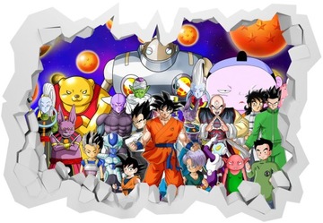 3D наклейки на стену Dragon Ball 130x90