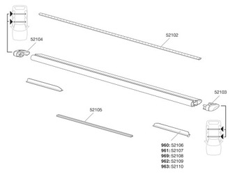 ЗАГЛУШКА ДЛЯ БАЛКИ WINGBAR THULE 52104