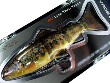 SAVAGE GEAR 4D LINE-THRU TROUT 20 см / 93 г / нержавеющая сталь