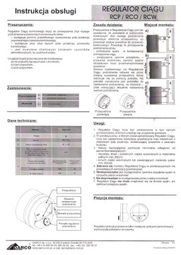 Регулятор тяги дымохода уменьшающий RCO fi 150/160