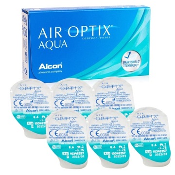 AIR OPTIX AQUA Линзы на месяц 6 шт / BC 8,6 сила - 0,75