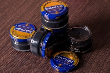 Pommadier Saphir Черный крем для обновления и ухода за обувью