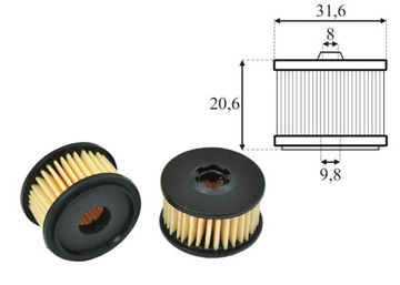 ГАЗОВЫЙ ФИЛЬТР CZAJA FL-03 12/12 мм + УПЛОТНИТЕЛЬНЫЕ КОЛЬЦА VALTEK