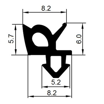 Уплотнитель оконный S-1387 REHAU