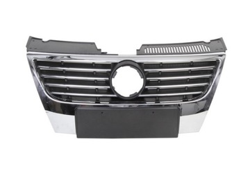 Решітка перед решітка радіатора vw passat b6 05-10 хром нова фото №1