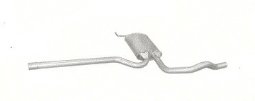 Глушник середній vw passat b5 poj.1,8 фото №1