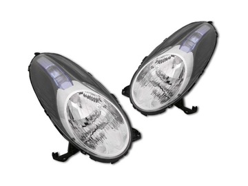 Headlight lantern set nissan micra k12 restyling 2007 tyc, фото