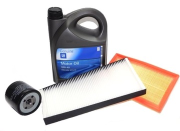 4x filters+ oil gm 10w40 ford focus 1.6 1.8 2.0 16v, фото