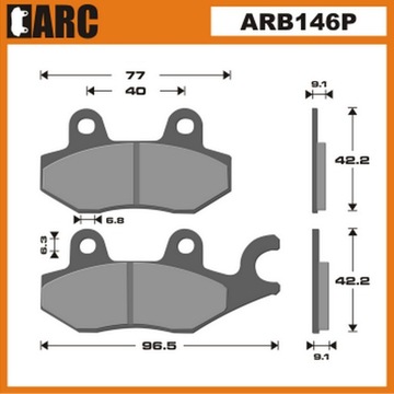 Pads brake front kawasaki ninja 250r honda xlv 125 varadero 11-18 year, фото
