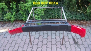 Audi q3 overlay spoiler front bumper front, фото