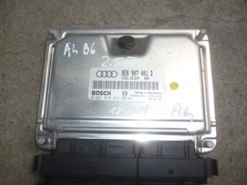 Компьютер двигателя, audi a4, 2.5 tdi 8e0907401d, фото