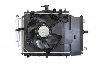 New complete radiator fan nissan note 06- 21410-ax600 21410-bc20a, фото