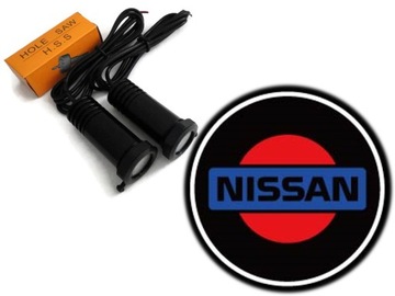 Welcoming light logo nissan super powerful 2x7w, фото