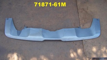 Suzuki sx4 13 - overlay spoiler rear bumper back, фото