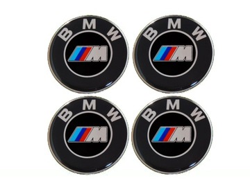 Emblems on caps bmw 70mm flexible 4pcs, фото