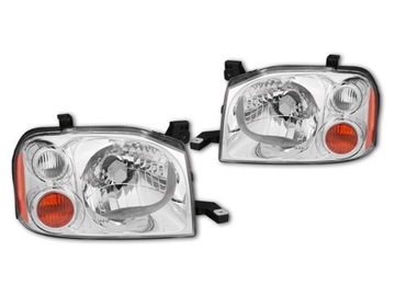 Headlight nissan navara d22 restyling 02 np300 depo set, фото