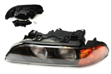 Bmw 5 e39 96 - 00, headlight lantern yellow left new, фото