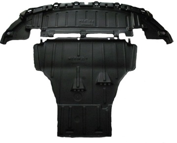 Renault megane 3 protection under bumper motor+ clips mounting, фото