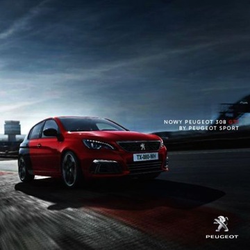 Peugeot 308 gti prospekt model 2018 польский, фото