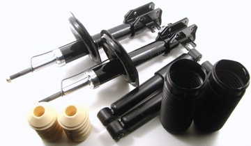 Shock absorbers x4 front+ ass+bumpers+protection fiat punto 1, фото
