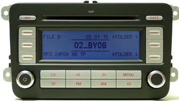 Vw rcd300 mp3 golf passat caddy touran jetta-fv, фото