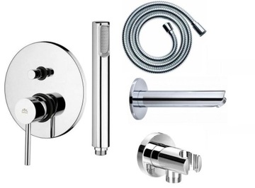 Paffoni stick set for plaster to baths з spout, фото