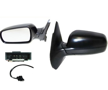 Vw bora golf 4 mirror electric. left black new, фото
