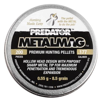 Shotgun shells jsb predator metalmag 4, 5 mm 200 pcs.177, фото