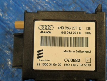 Audi a6 4g0 блок webasto 4h0963271d, фото