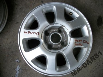 Disk seat arosa ibiza 6h0 4x100 6x14 et43 6h0601025a, фото