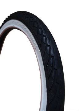 Tire+ camera 14x1 3/ 8 x1 5/ 8 44-288 white side trolley, фото