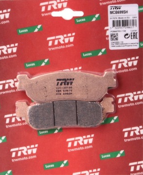 Колодки гальмівне trw yamaha yzf-r6 1999-2002 зад, фото