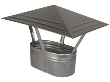 Nozzle chimney visor oval 120/ 220 acid-resistant, фото