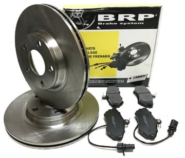 Disks brake+ pads front audi a4 b5 b6 vw passat b5 fl - (280mm. ), фото