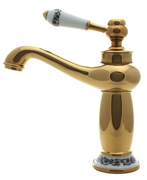 Washbasin faucet freestanding royal orderlies retro golden, фото