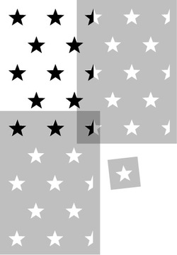 Template painting reusable wallpaper stars 2, фото
