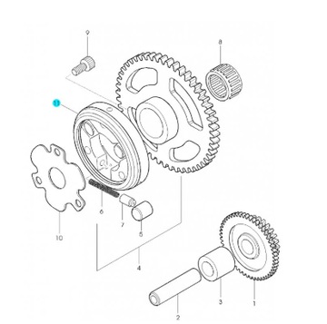 Bendix gear initial hyosung ga gf xrx gv rx rear right, фото