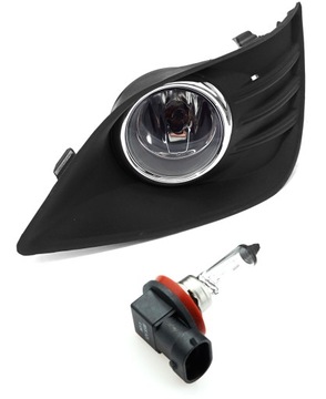 Ford focus 2 mk2 08-10 left fog light+ lattice+h11, фото