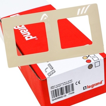 Frame double legrand creamy, фото