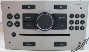 Автомагнитола opel antara astra h zafira corsa cd 30 mp3, фото