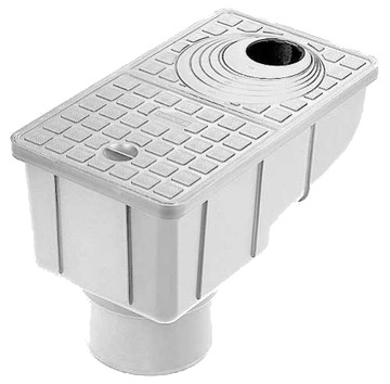 Deposition drainage pipe+ strainer+ lid reverse marley rsk1500 gray, фото