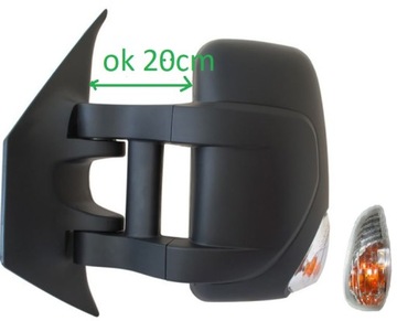 Renault master 3 10- mirror left long electric, фото
